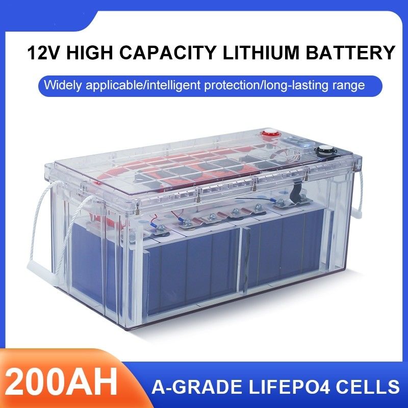 Sıcak satış 25.6V Şarj edilebilir Paket Pil RV Golf Araba Pil LiFePO4 Akku 12V 24V 100Ah 200Ah Lityum Fosfat Batt