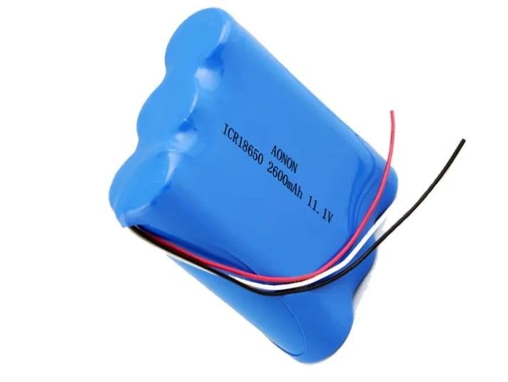 11.1V/12V 2600mAh 18650 lityum pil paketi IEC62133 Tıbbi ekipman vakumlu robot pil