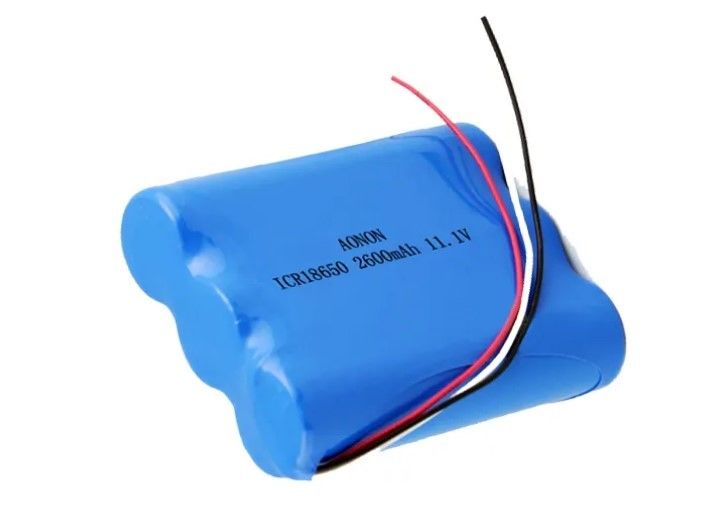 11.1V/12V 2600mAh 18650 lityum pil paketi IEC62133 Tıbbi ekipman vakumlu robot pil