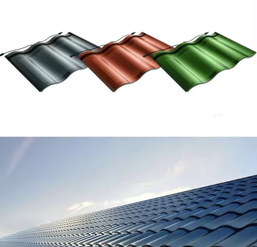 25W 28W 32W Ev Elektrik için Üç Kemerli Güneş Panele Çatı Plakeleri