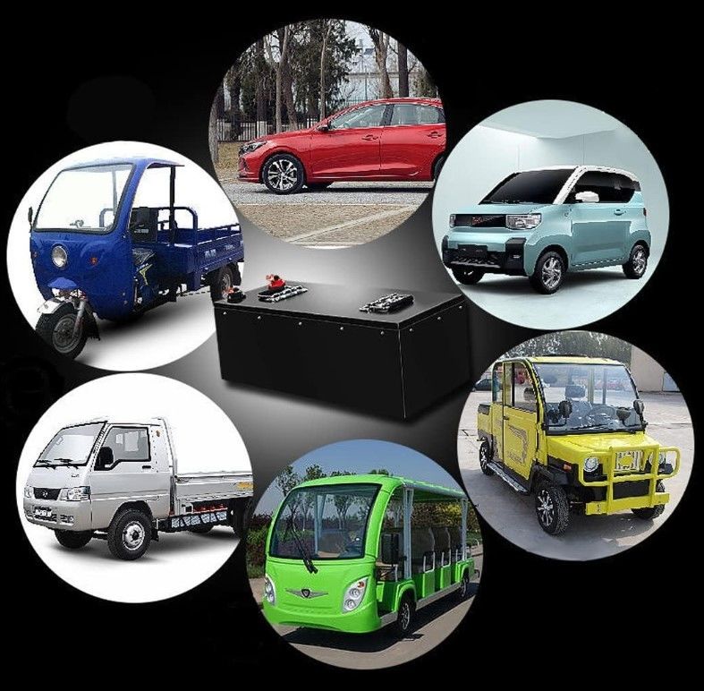 48V 100Ah LiFePO4 Lityum Pil 3000+ E Üçtekli Elektrikli Araba için BMS yedek gücü ile Derin Döngü