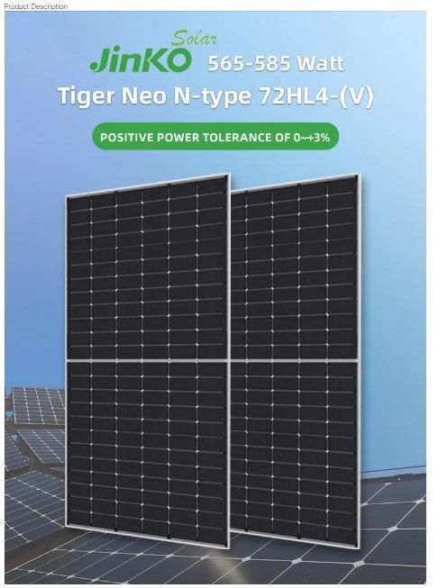 Jinko Güneş Paneli Qcells 560W 565W 570W 575W 580W Enerji Paneli Güneş Enerjisi Pv Panel Array
